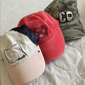 Set of Three Stylish COLORADO Caps